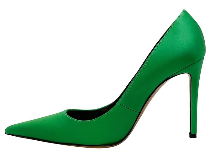Décolleté in satin verde Alexandre Vauthier - vista 3