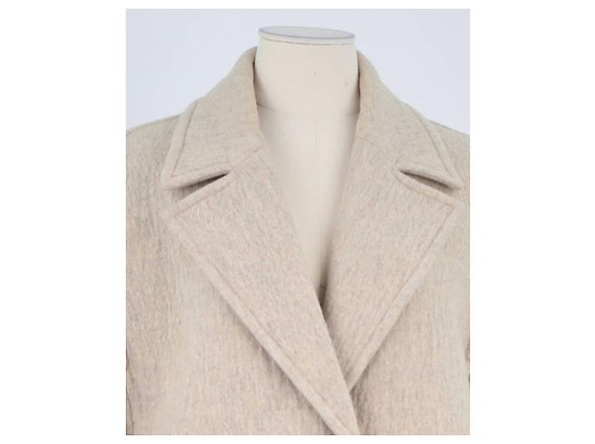 Pomandère Manteau en laine beige - vue 2