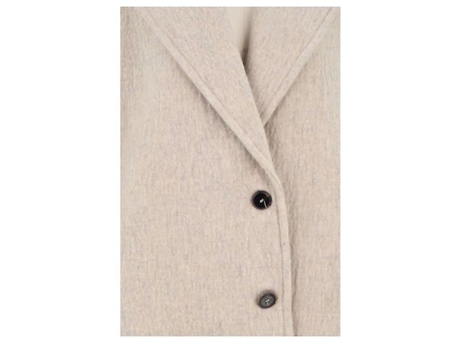 Pomandère Manteau en laine beige - vue 3
