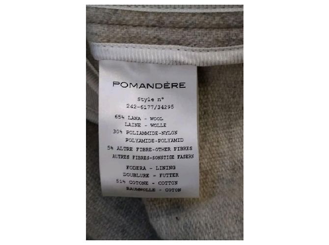 Pomandère Manteau en laine beige - vue 8