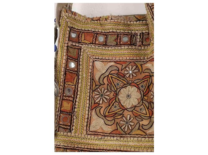 Autre Marque Mehrfarbige Wildleder-Schultertasche Mehrfarben - Ansicht 2