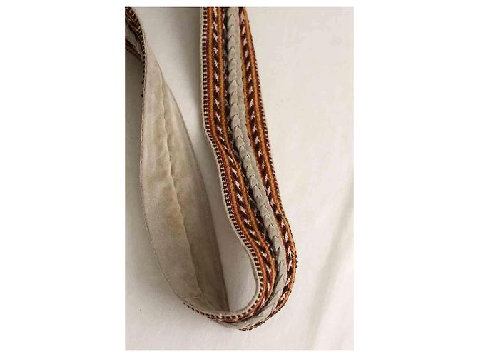 Autre Marque Mehrfarbige Wildleder-Schultertasche Mehrfarben - Ansicht 4