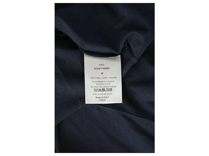 Dior T-shirt in cotone blu navy - vista 6