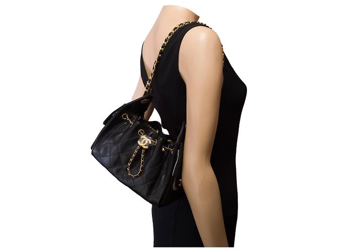 Borsa CHANEL in Pelle Nera - 103242 - vista 13
