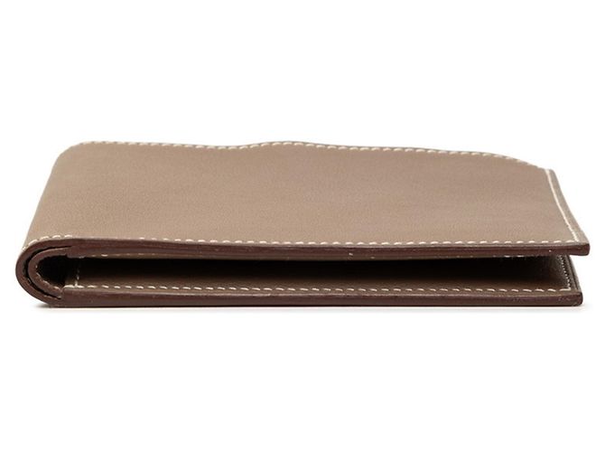 Hermès Billetera bifold de twill Citizen Hermes Gris pardo - vista 3