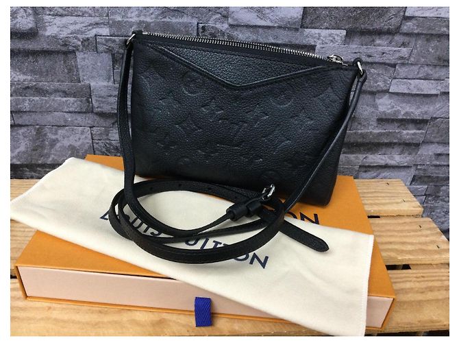 Louis Vuitton Pallas BB Pelle Monogramma Nera Nero - vista 7