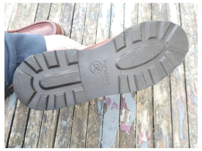 Scarpe Derby Paraboot Michael Vecchia Fabbricazione 41 Liscio Marrone Chiaro - vista 11