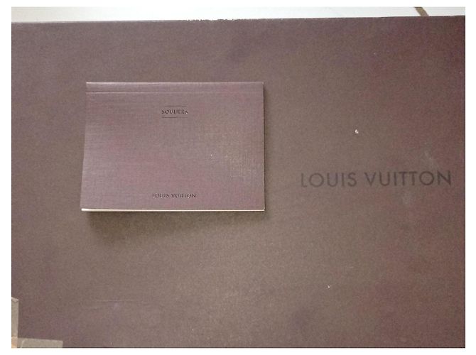 Zeppe Louis Vuitton in pelle blu navy - vista 8