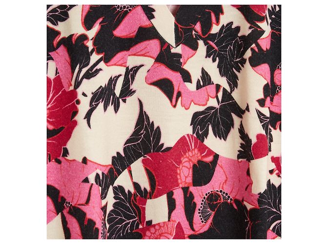 Dries Van Noten Oversized V-Ausschnitt Pullover FR36 Anemone Wolle Strick UK8 US6 Mehrfarben - Ansicht 3