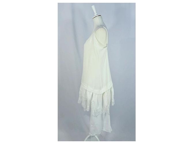 Autre Marque Weißes Camisole-Kleid - Ansicht 3