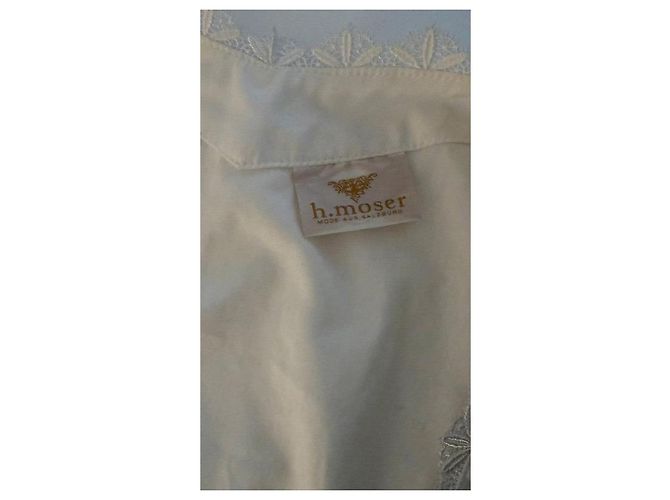 Autre Marque Camicetta corta bianca con scollo quadrato Bianco - vista 5