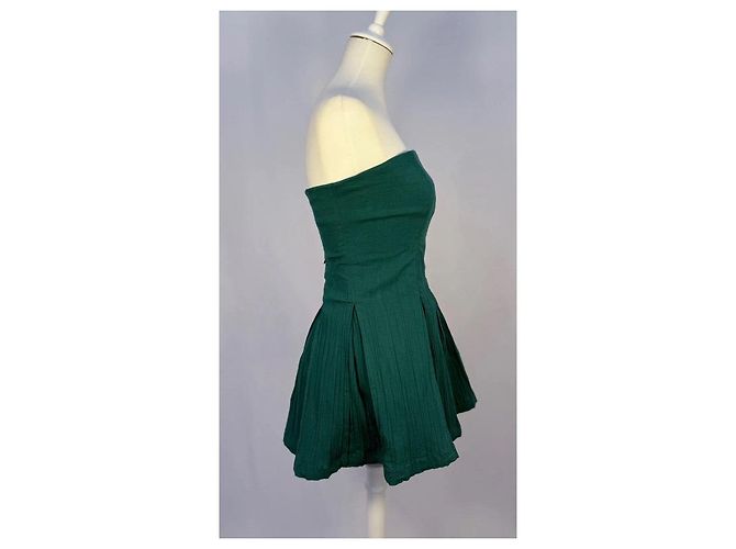 Free People Vestido mini Made me Smile verde Verde oscuro - vista 3