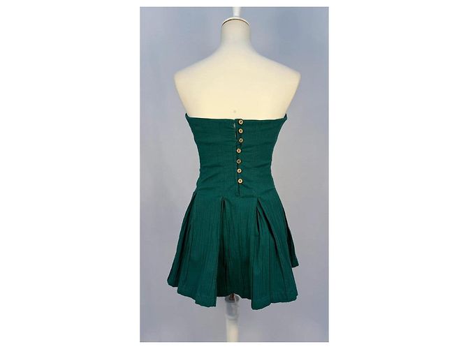 Free People Vestido mini Made me Smile verde Verde oscuro - vista 4