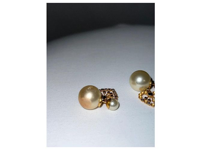 Dior Pendientes Tribales Modelo Corazón Blanco Multicolor - vista 2