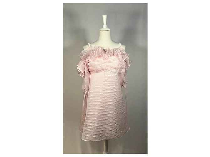 Autre Marque Rosa Rüschenshirt Pink - Ansicht 2