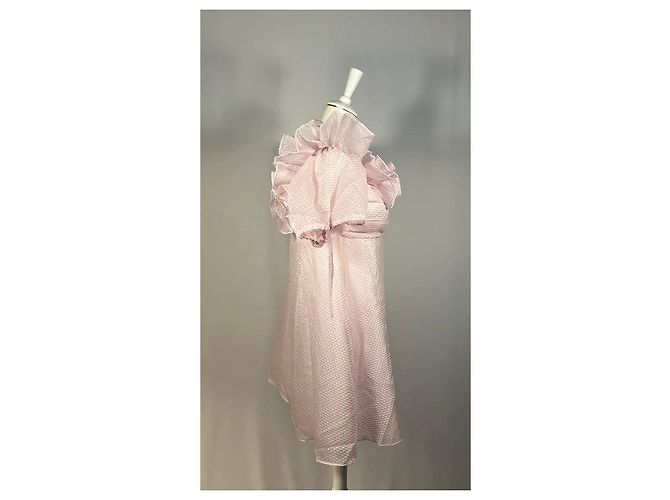 Autre Marque Rosa Rüschenshirt Pink - Ansicht 3