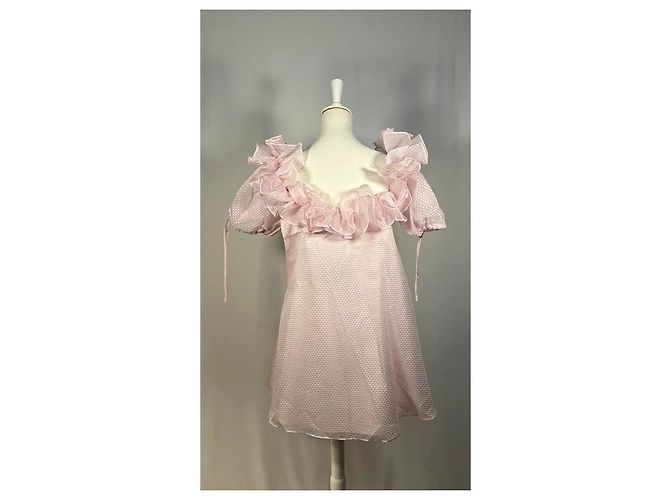Autre Marque Rosa Rüschenshirt Pink - Ansicht 4