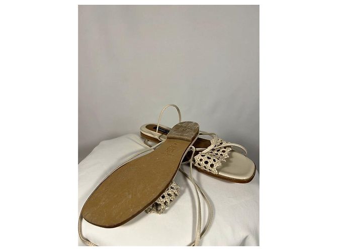 Autre Marque Sandali The Soleil in Ecru Beige - vista 4