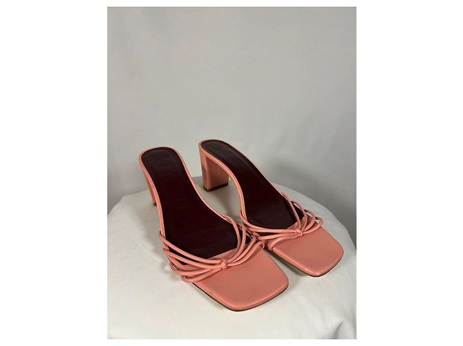 Staud Sandali con tacco rosa - vista 3