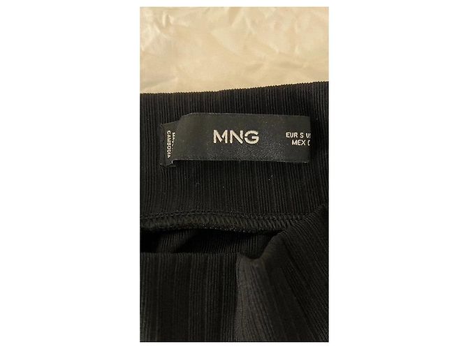 Mango Abito maglia nero e gonna kaki Cachi - vista 5