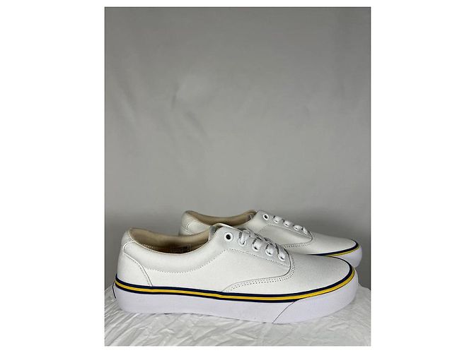 Polo Ralph Lauren Weiße Keaton-Canvas-Sneaker - Ansicht 3