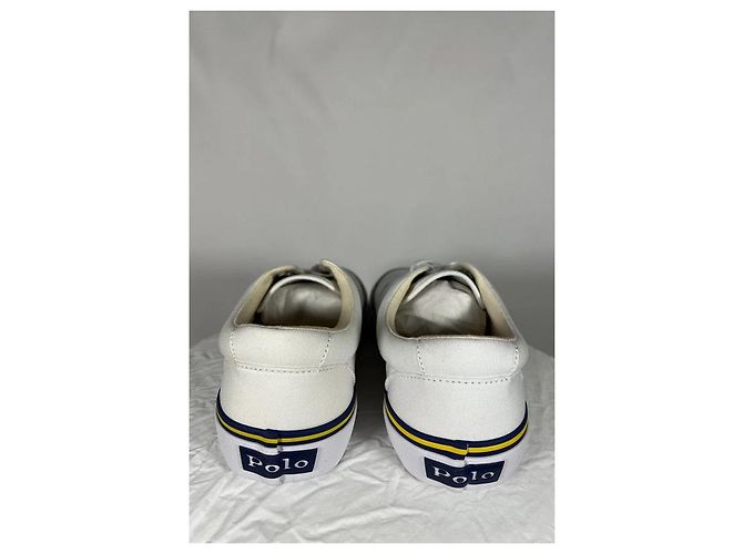 Polo Ralph Lauren Weiße Keaton-Canvas-Sneaker - Ansicht 4