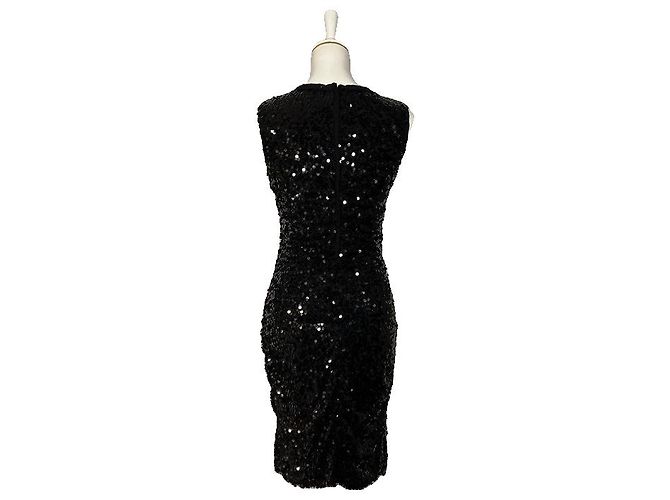 Dolce & Gabbana Schwarzes Paillettenkleid - Ansicht 3