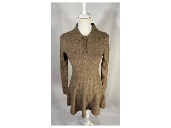 Autre Marque Kurzes Kleid Izel taupe Braun - Ansicht 2