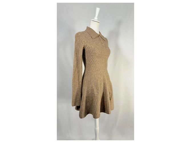 Autre Marque Kurzes Kleid Izel taupe Braun - Ansicht 3