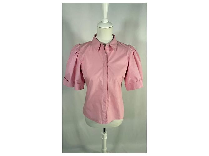Gestuz Camicia rosa a maniche corte a sbuffo - vista 2
