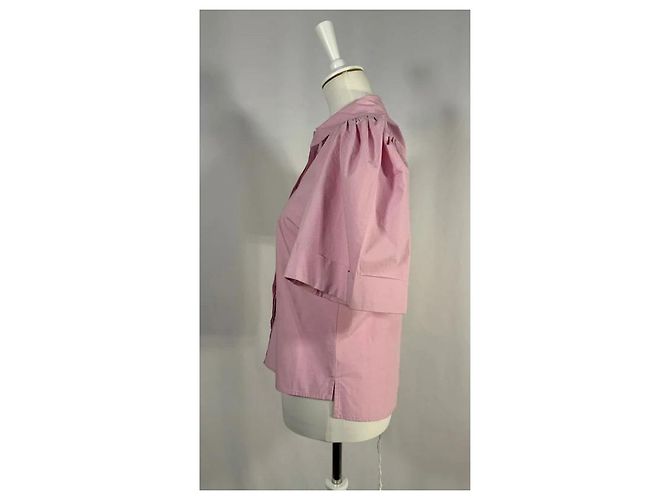 Gestuz Camicia rosa a maniche corte a sbuffo - vista 4