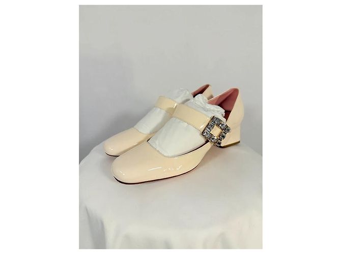 Roger Vivier Décolleté Babies Très Vivier ecru Crudo - vista 2