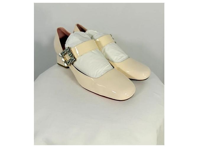 Roger Vivier Décolleté Babies Très Vivier ecru Crudo - vista 4