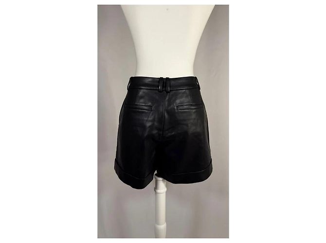 J.Crew Short Lucia in similpelle Nero - vista 4