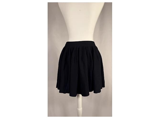 J.Crew Falda plisada negra elástica Negro - vista 3