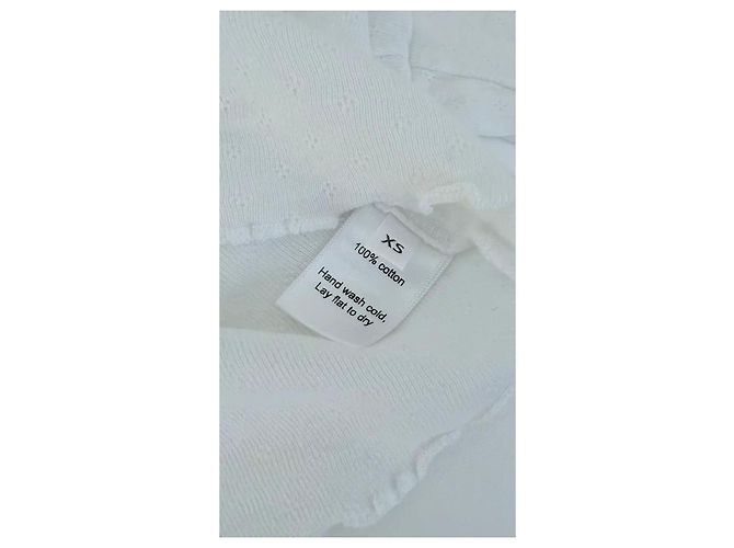 Autre Marque Kurzer weißer Bolero zum Binden - Ansicht 5