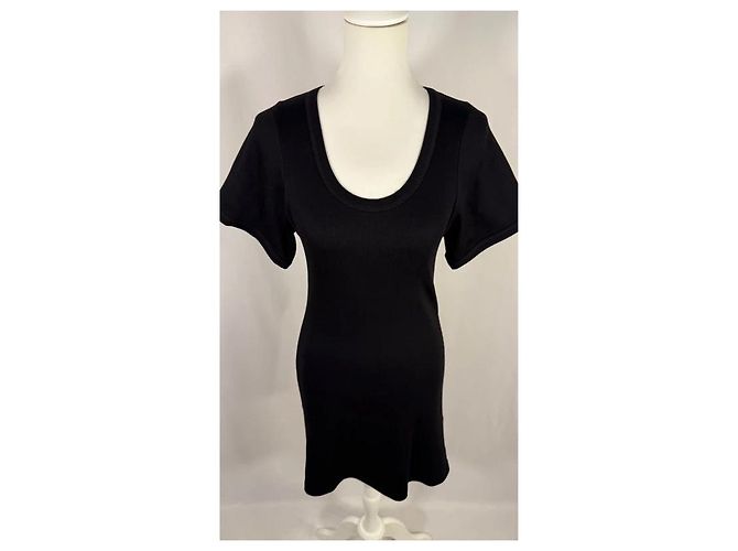 By Malene Birger Schwarzes Koela-Jersey-Kleid - Ansicht 2