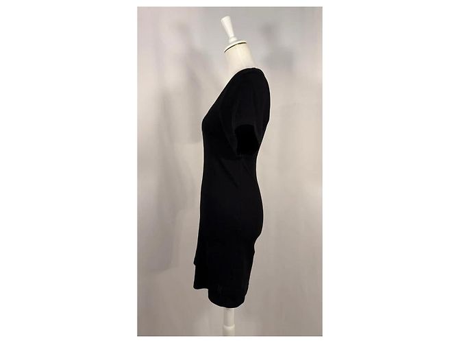 By Malene Birger Schwarzes Koela-Jersey-Kleid - Ansicht 3