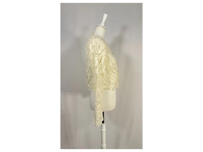 Ulla Johnson Chaqueta de encaje ecru Caris Crudo - vista 5