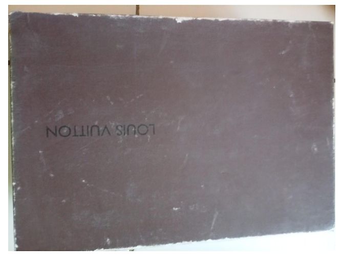 Ballerine Louis Vuitton in pelle rosso scuro Bordò - vista 7