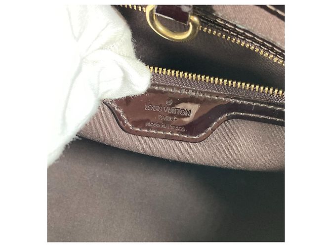Louis Vuitton Monogram Vernis Wilshire PM Tote Bag Bordeaux Lila - Ansicht 10