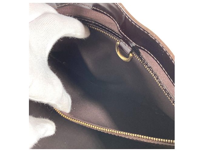 Louis Vuitton Monogram Vernis Wilshire PM Tote Bag Bordeaux Lila - Ansicht 11