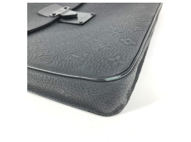 Borsa S-Lock in Taurillon Monogram Louis Vuitton Nero - vista 3