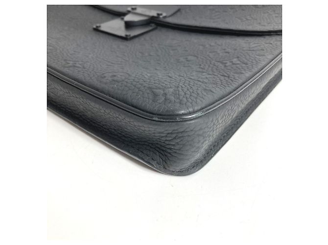 Borsa S-Lock in Taurillon Monogram Louis Vuitton Nero - vista 5
