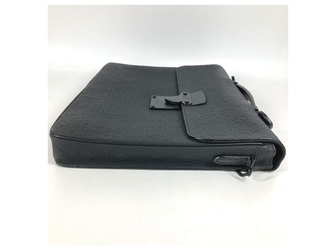 Borsa S-Lock in Taurillon Monogram Louis Vuitton Nero - vista 6