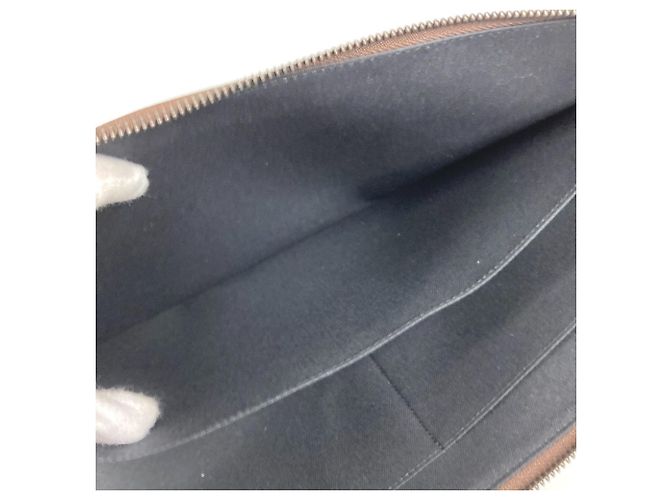 Bulgari Bvlgari Leder L-förmige Clutch-Tasche Braun Schwarz - Ansicht 13