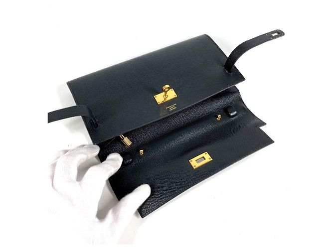 Borsa Hermès Kelly Long To-Go Nero - vista 11
