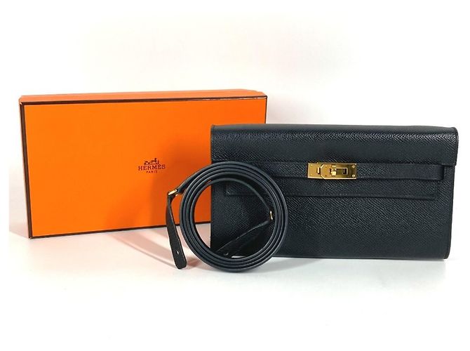 Borsa Hermès Kelly Long To-Go Nero - vista 2
