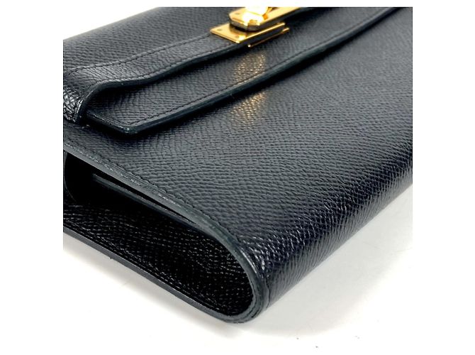 Borsa Hermès Kelly Long To-Go Nero - vista 7