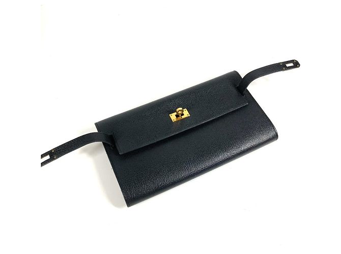 Borsa Hermès Kelly Long To-Go Nero - vista 9